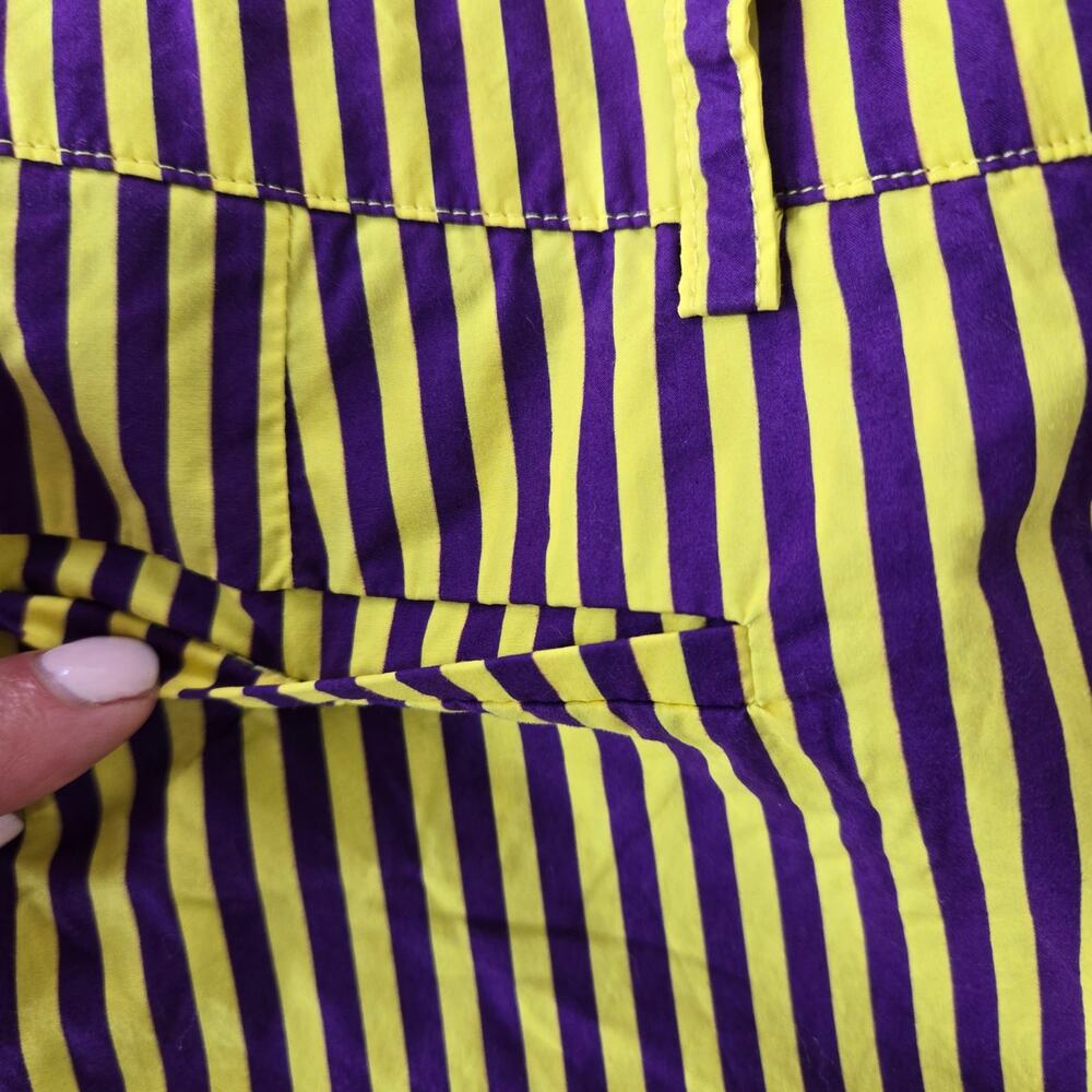 P.A.R.O.S.H. Purple Yellow Stripe Shorts Size XS - Picture 4 of 11